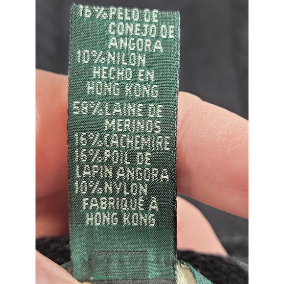 RALPH LAUREN Women's Medium Toggle Closure Hooded‎ Merino Cardigan Sweater EUC - Picture 11 of 13